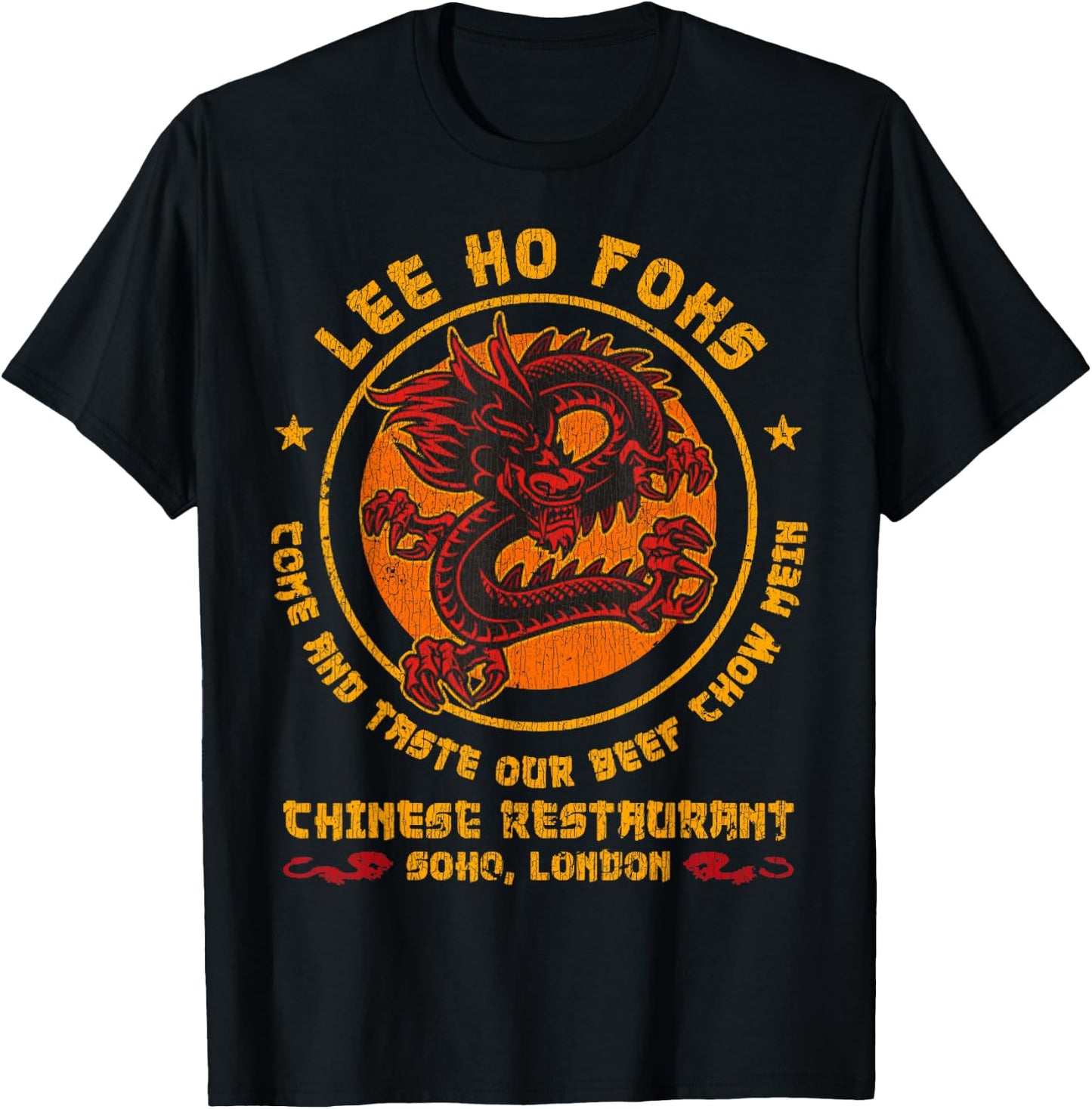 Vintage Lee Ho Fooks Chinese Restaurant T-Shirt - T-Shirt | Black