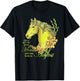 Just A Girl Who Loves Horses Born In August Peridot Horse T-Shirt - T-Shirt | Black