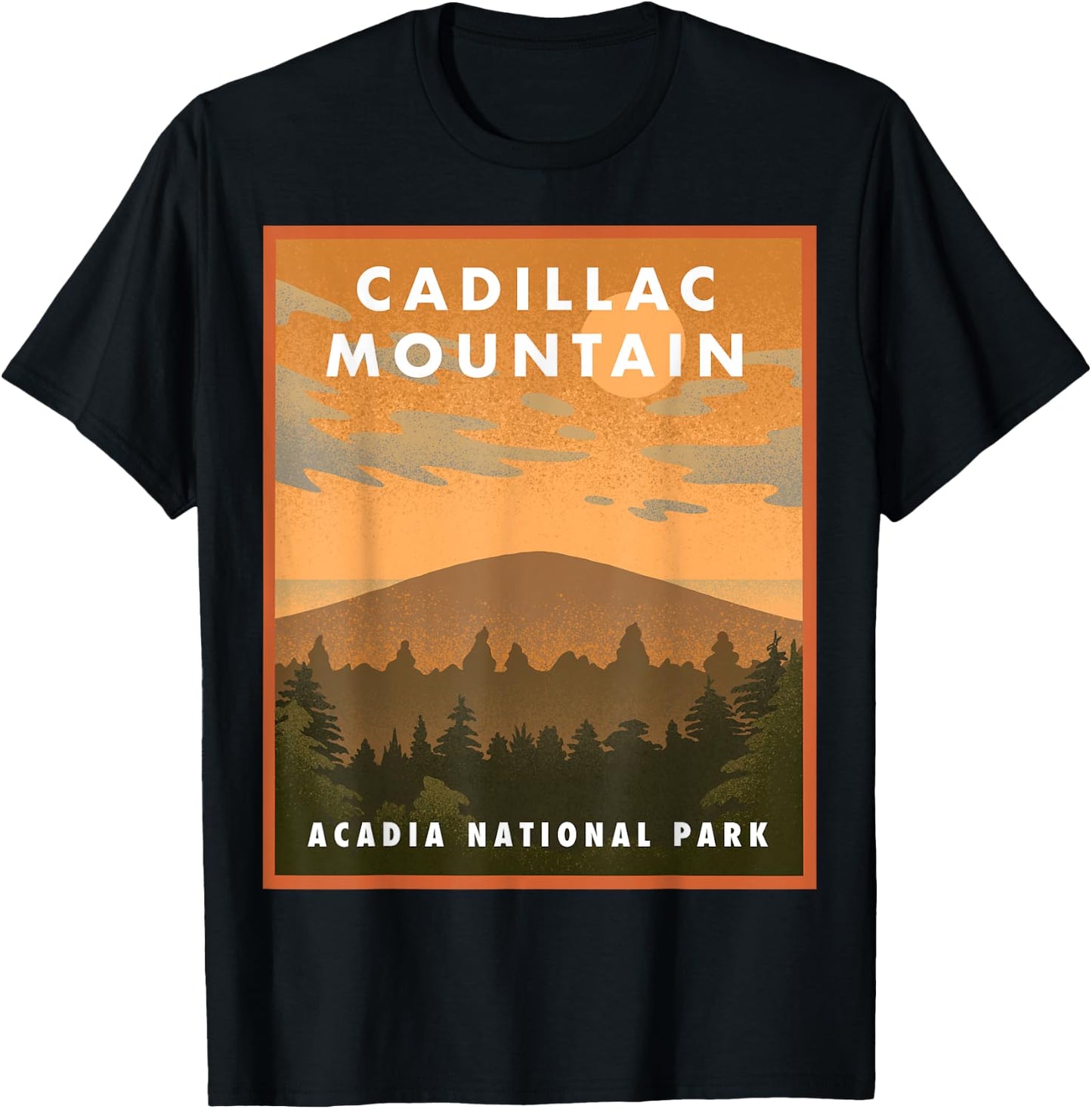 Cadillac Mountain Acadia National Park T-Shirt - T-Shirt | Black
