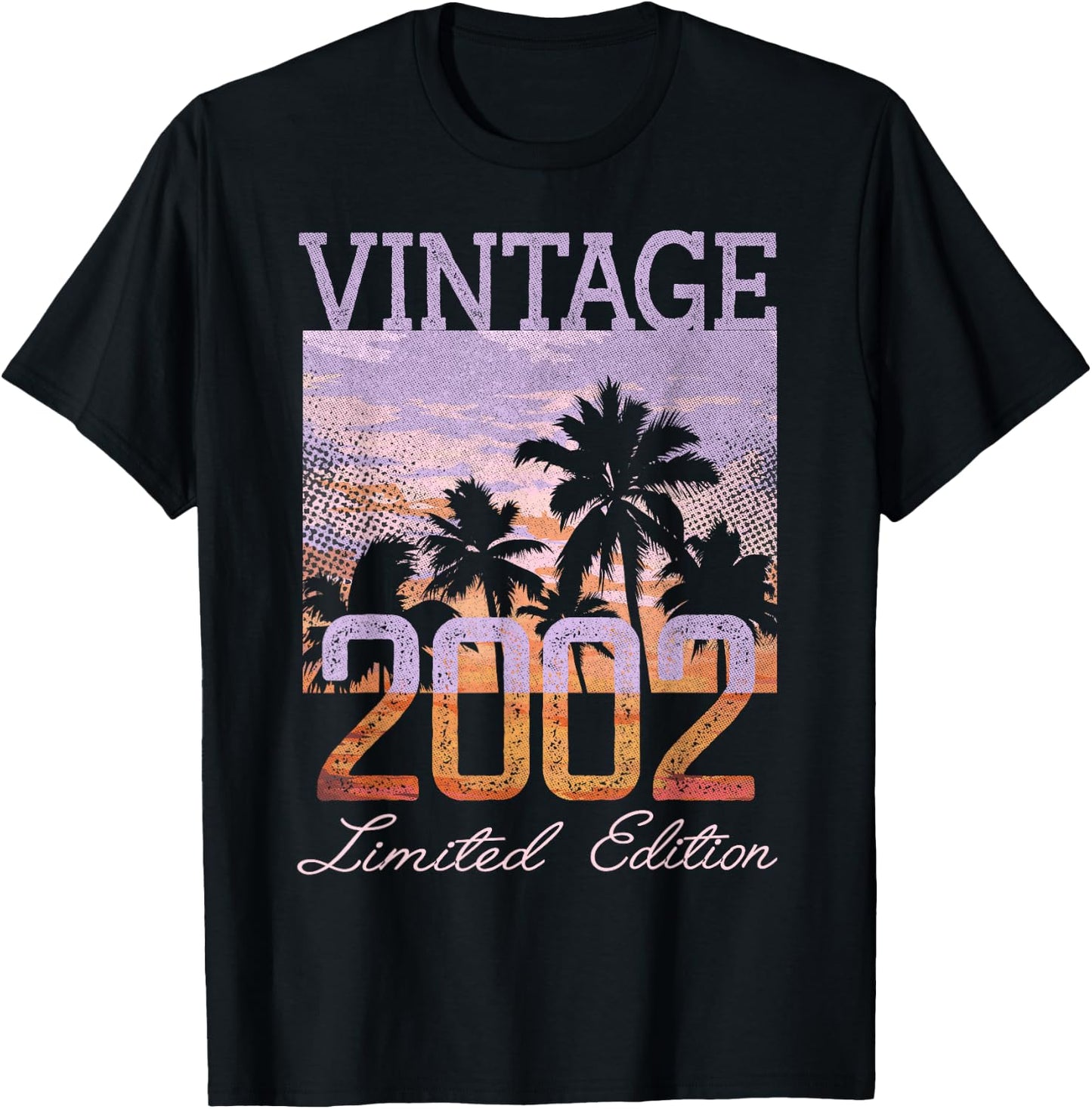 Vintage 2002 Limited Edition 23rd Birthday 23 Year Old Gifts T-Shirt - T-Shirt | Black