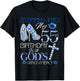 Stepping into my 55th birthday with gods grace and mercy T-Shirt - T-Shirt | Black