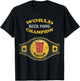 Beer Pong World Champion Vintage Retro T-Shirt - T-Shirt | Black