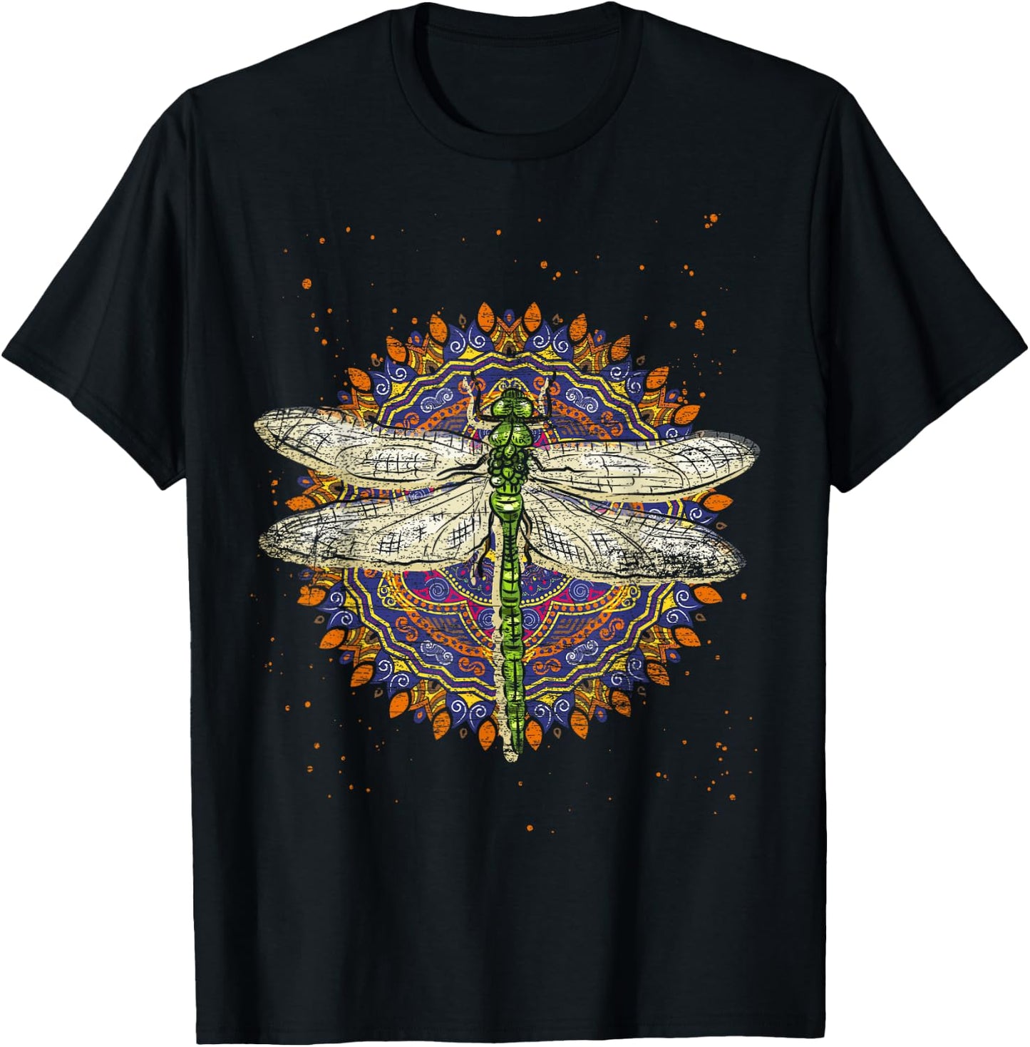 Retro Dragonfly T-Shirt - T-Shirt | Black