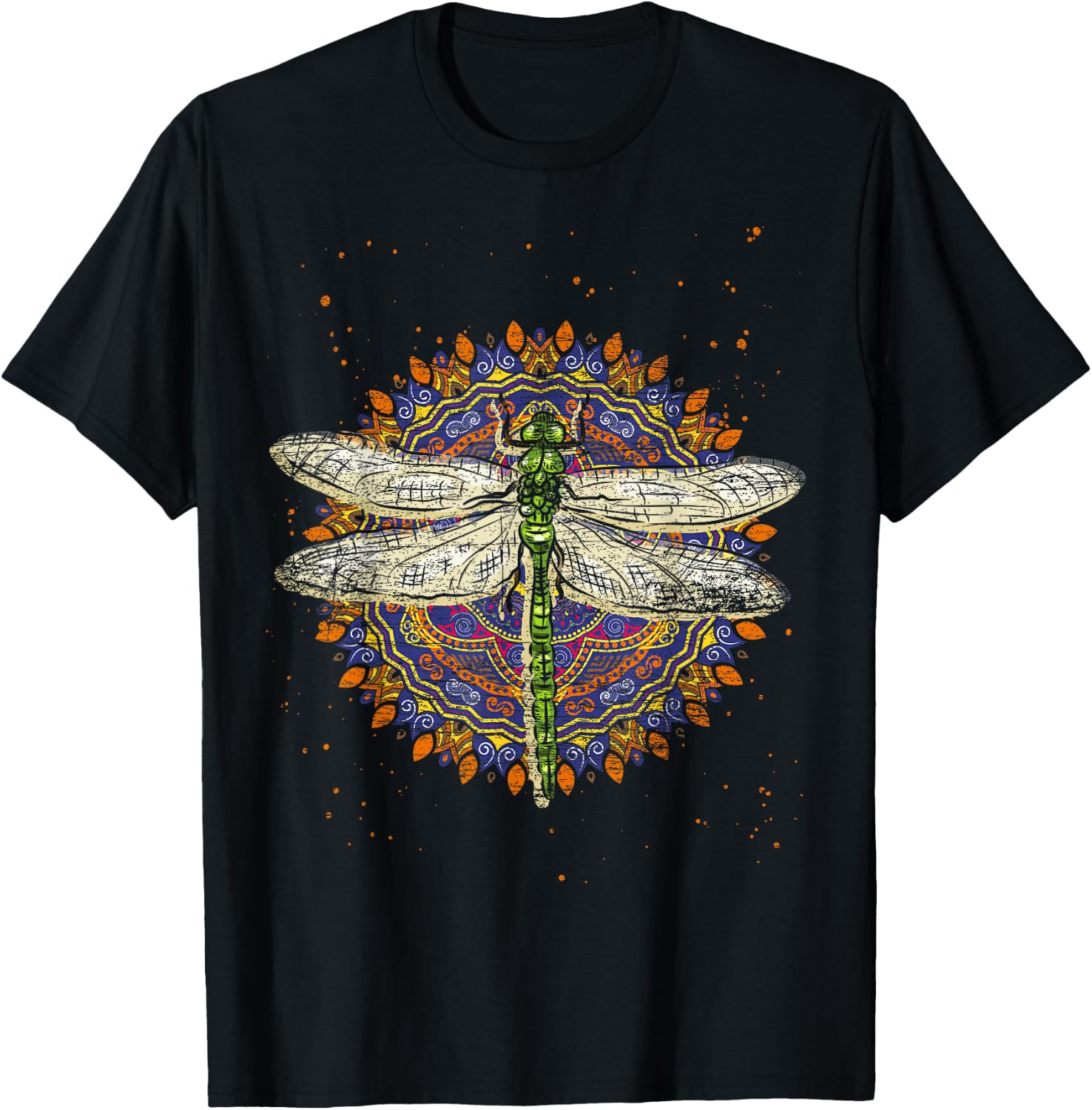 Retro Dragonfly T-Shirt - T-Shirt | Black