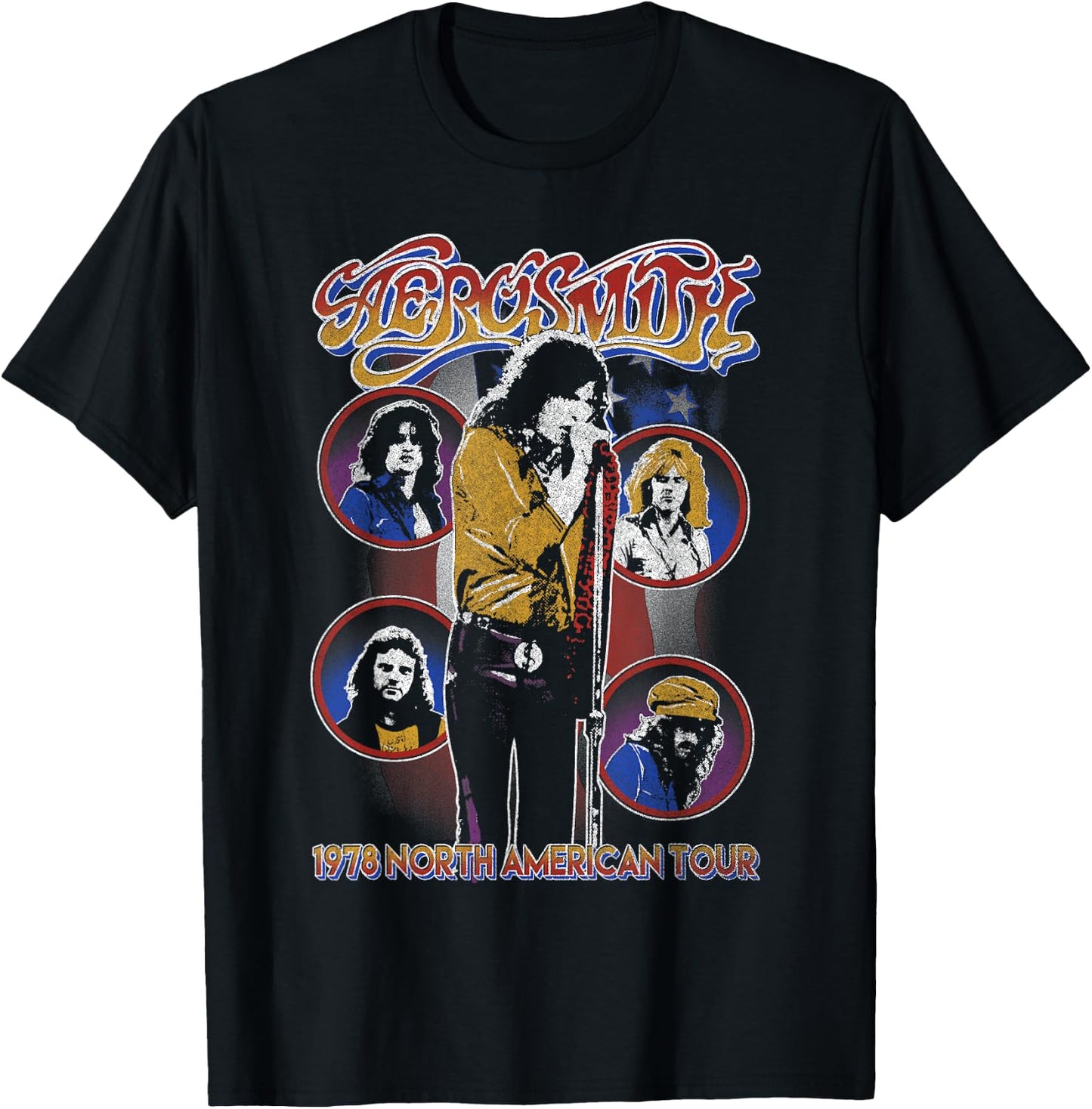 Aerosmith - 1978 North America Tour T-Shirt - T-Shirt | Black