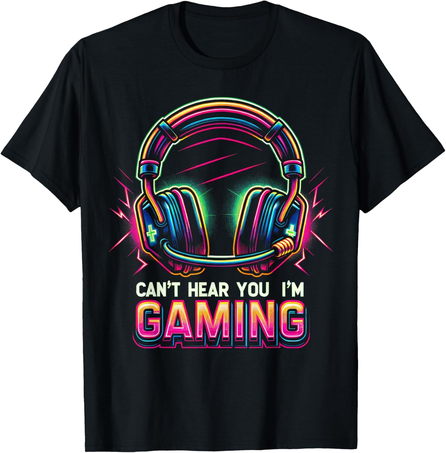 Funny Gamer Shirt for Boys Teens Men Video Gaming Graphic T-Shirt - T-Shirt | Black