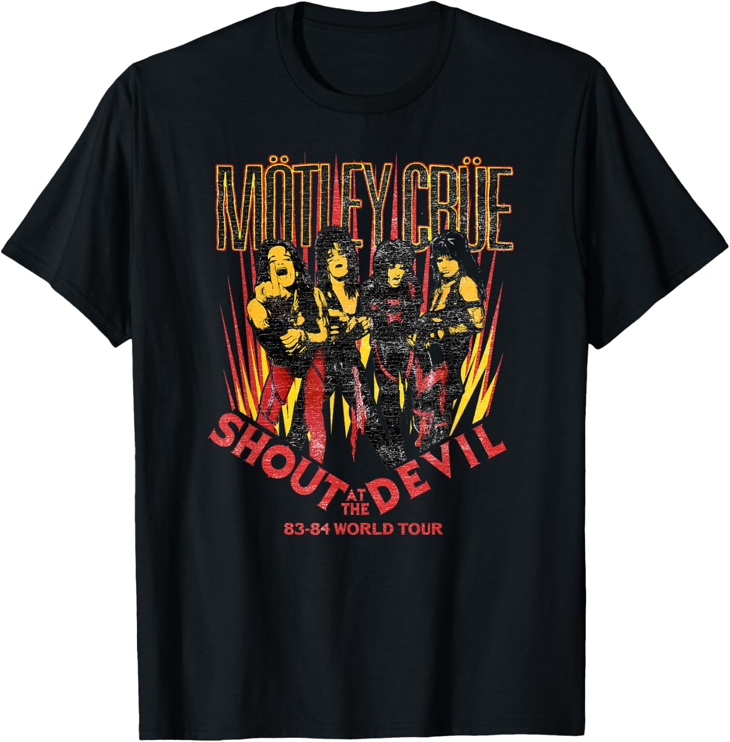 Mötley Crüe - Shout At The Devil Tour 83 T-Shirt - T-Shirt | Black
