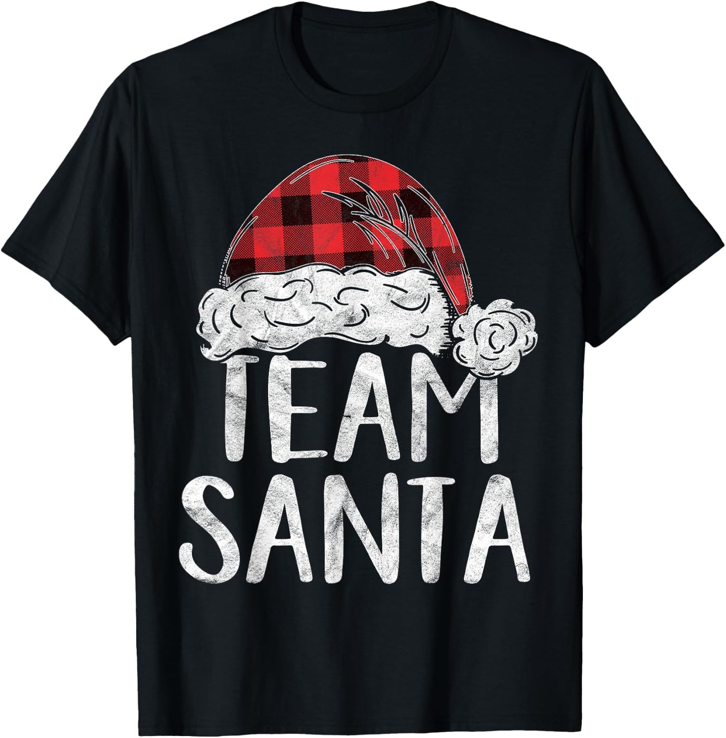 Team Santa Christmas Costume Gift Matching Family Claus Xmas T-Shirt - T-Shirt | Black