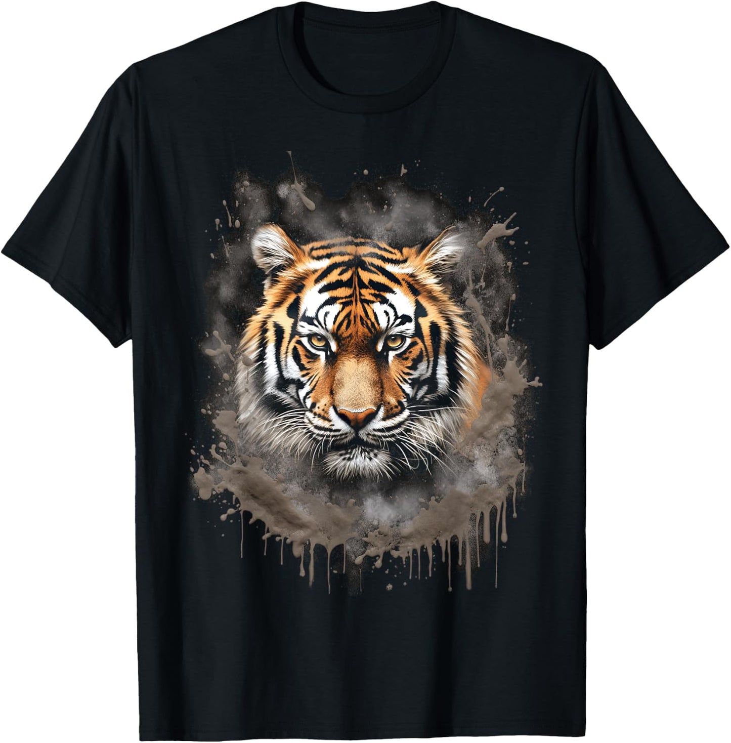 White Tiger Iconic Bengal Sumatran Tigers Wildlife T-Shirt - T-Shirt | Black