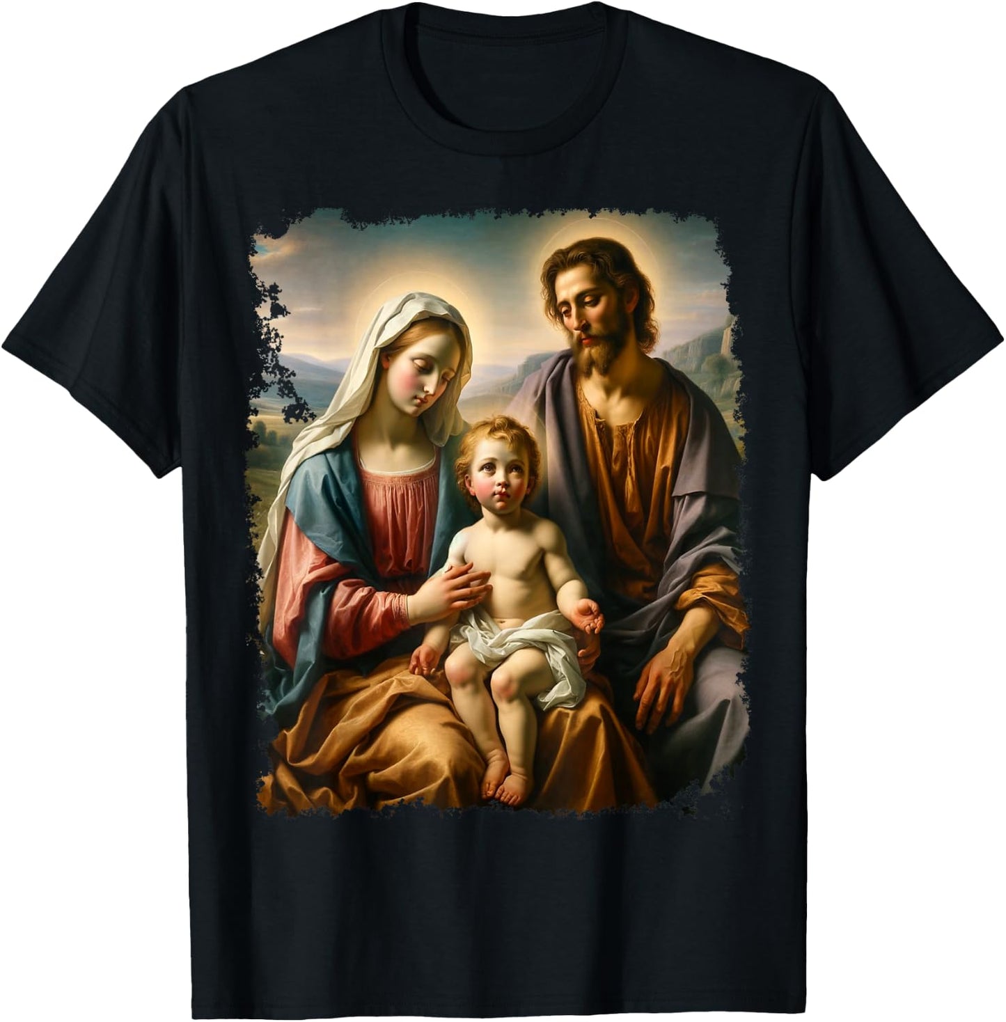I Love Jesus Christ Mary Joseph T-Shirt - T-Shirt | Black