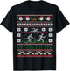 Triathlon Ugly Christmas Sweater Swim Bike Run Funny T-Shirt - T-Shirt | Black
