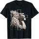 Jesus Lion of Judah Christian Cross T-Shirt - T-Shirt | Black
