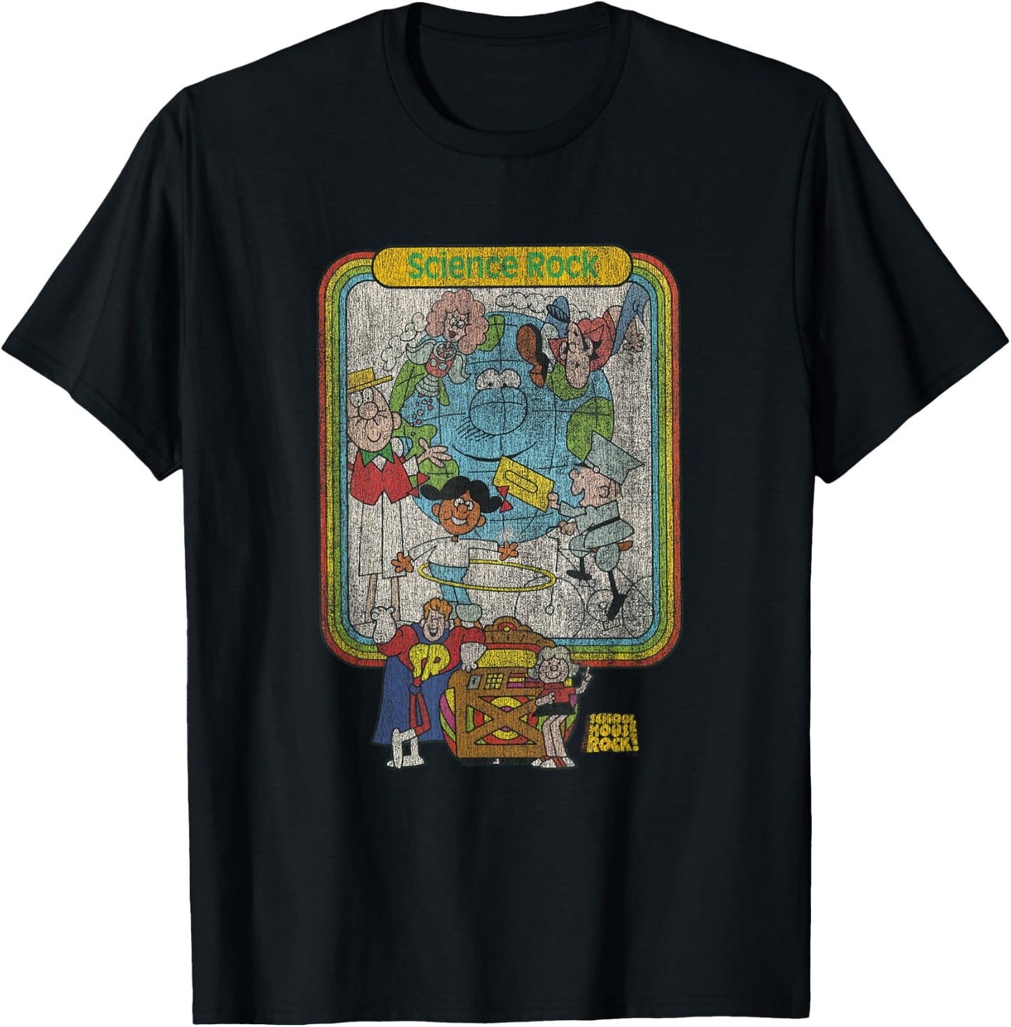Ripple Junction x Schoolhouse Rock Science Rock T-Shirt - T-Shirt | Black