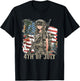 4th Of July Military Anime Girl Patriotic Kid Women USA Flag T-Shirt - T-Shirt | Black