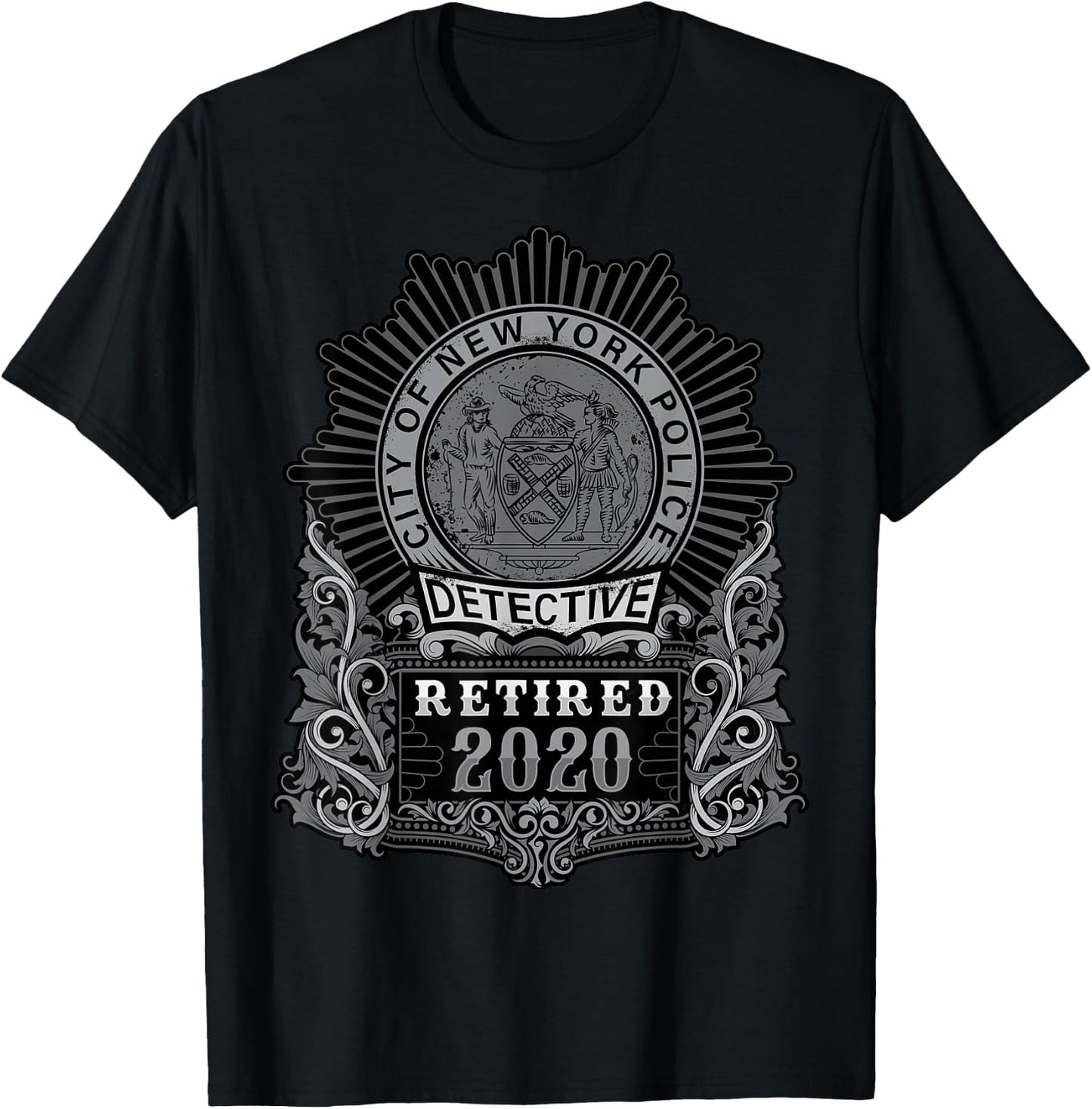 Retired NYPD Detective in 2020 T-Shirt - T-Shirt | Black