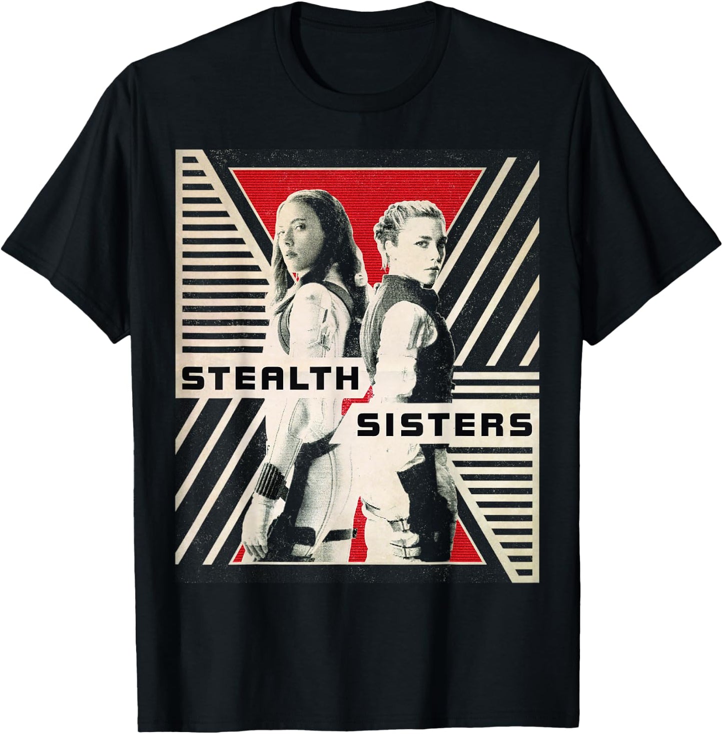 Marvel Black Widow Stealth Sisters Poster T-Shirt - T-Shirt | Black