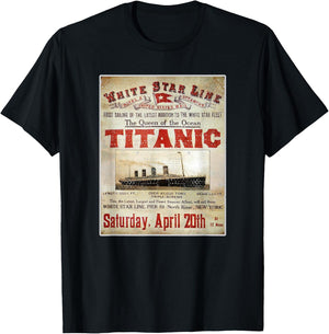 Vintage Titanic Swim Team 1912 Gifts Swimming Cruise Lovers T-Shirt - T-Shirt | Black
