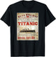 Vintage Titanic Swim Team 1912 Gifts Swimming Cruise Lovers T-Shirt - T-Shirt | Black