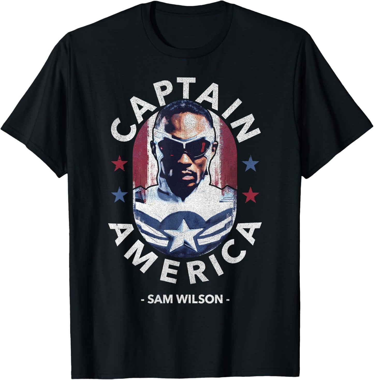 Marvel Falcon Winter Soldier Sam Wilson Captain America T-Shirt - T-Shirt | Black