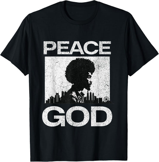 Peace God - 5 Percent Allah 7 Gods Earths Moorish T-Shirt - T-Shirt | Black