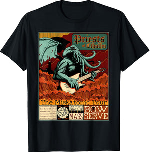 Miskatonic Cthulhu Great Rock Cosmic Horror Metal Concert T-Shirt - T-Shirt | Black