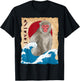 Vintage Japan Art - Japanese Theme Retro Print snow monkeys T-Shirt - T-Shirt | Black