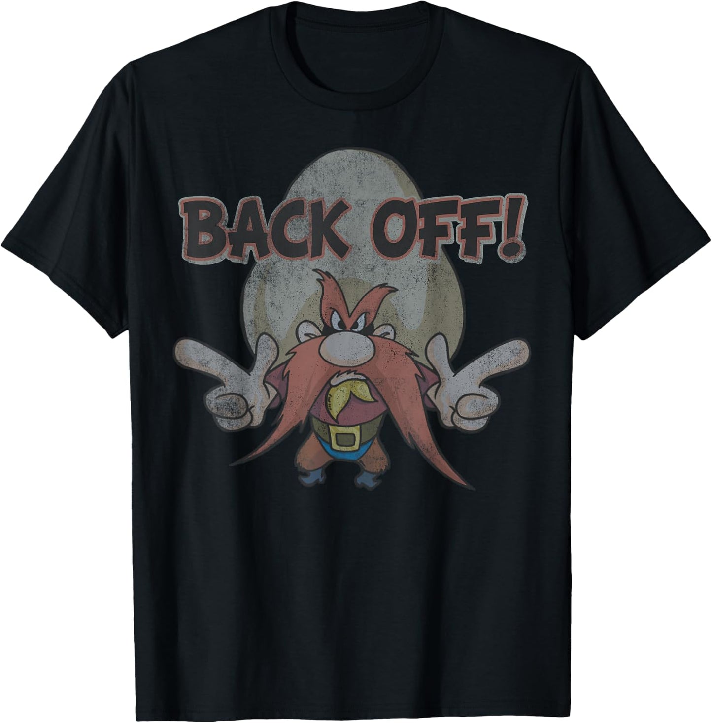 Looney Tunes Yosemite Sam Back Off T-Shirt - T-Shirt | Black