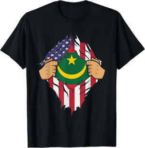MAURITANIAN FLAG MAURITANIA Men Women Kids Gift T-Shirt - T-Shirt | Black