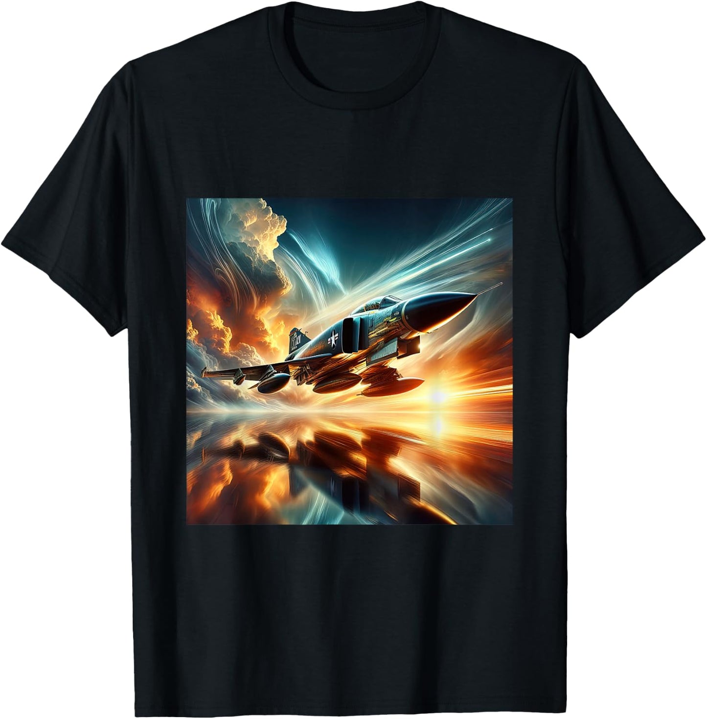 F-4 Phantom II McDonnell Douglas Aircraft Aviation Pilot T-Shirt - T-Shirt | Black