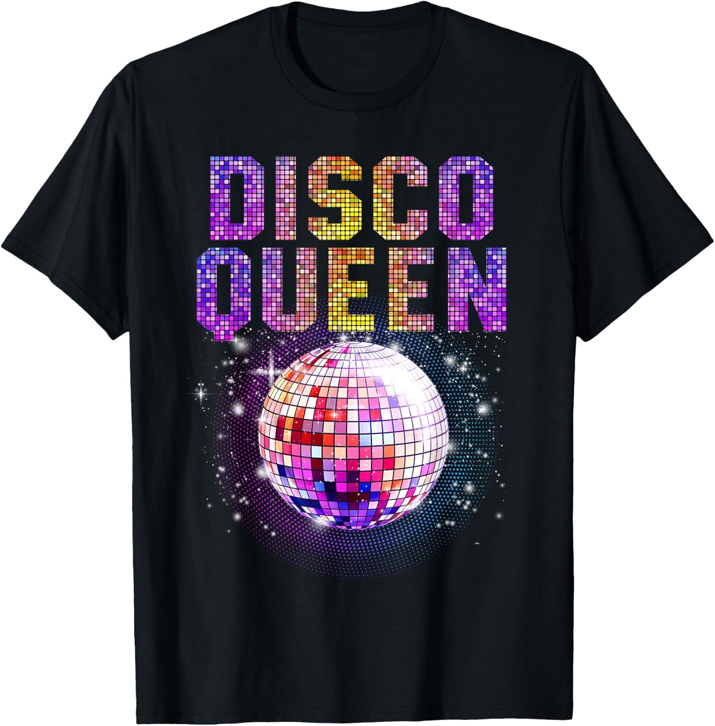Disco Queen Art Girls Funk Music Disco Dancing T-Shirt - T-Shirt | Black