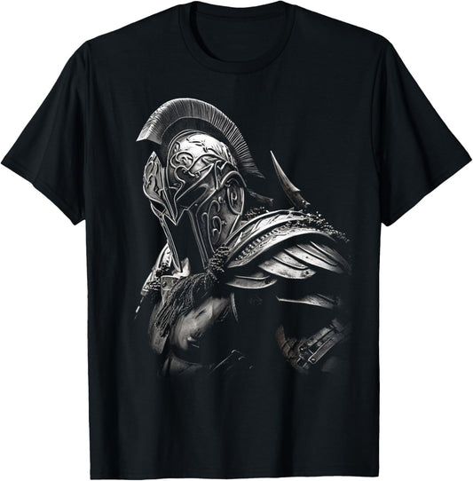 Spartan Patriotic Molon Labe Spartan Greek T-Shirt - T-Shirt | Black