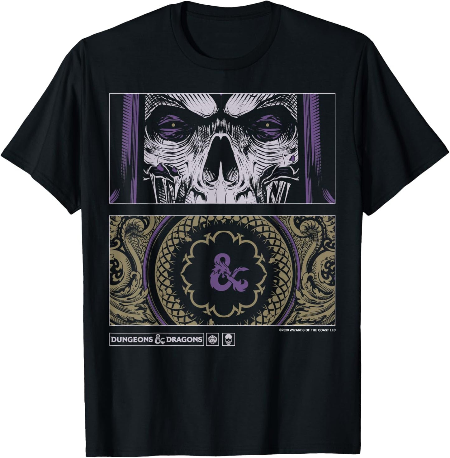Dungeons & Dragons Lich Panels T-Shirt - T-Shirt | Black