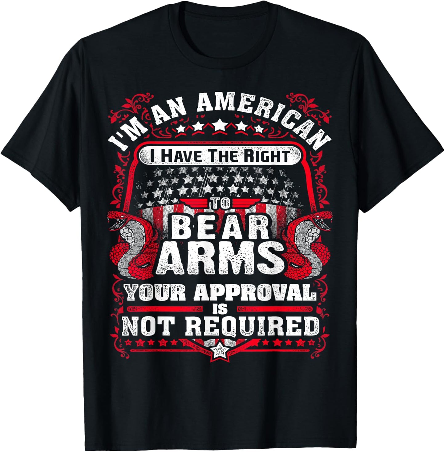 Gun Control Right To Bear Arms for Gun Enthusiast T-Shirt - T-Shirt | Black