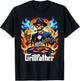 The Grillfather BBQ Grill & Smoker Barbecue Chef Skeleton T-Shirt - T-Shirt | Black