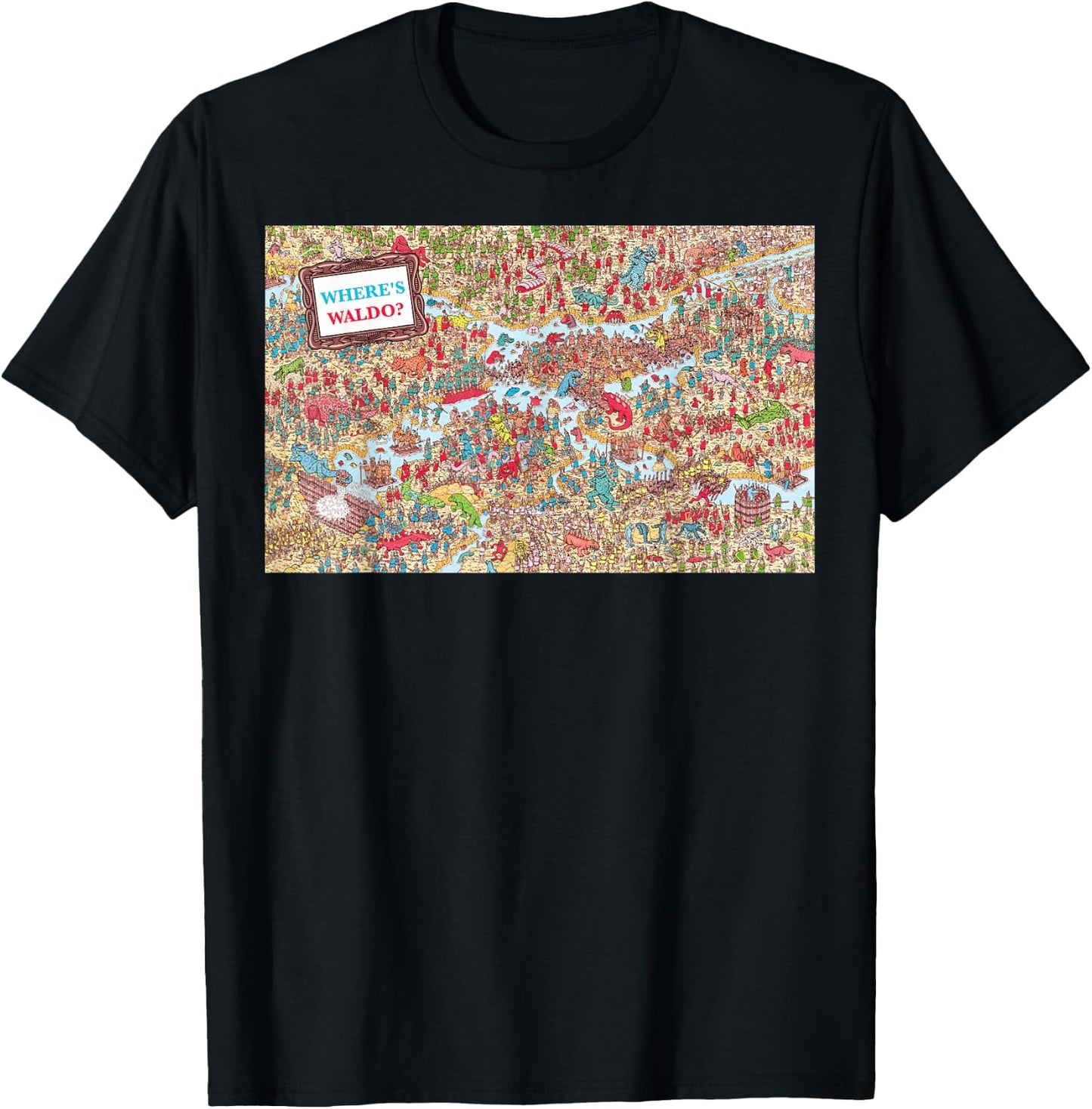 Where's Waldo Monster Master T-Shirt - T-Shirt | Black