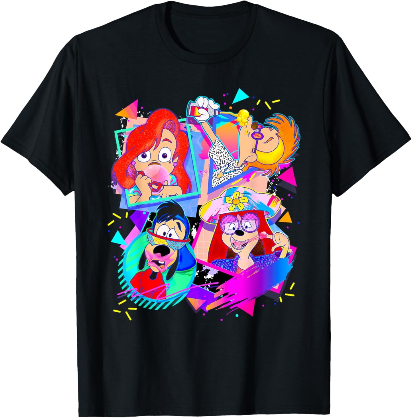 Disney A Goofy Movie Bubble Gum Retro Nineties T-Shirt - T-Shirt | Black