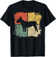 Square Retro Bull Terrier Owner Gift Dog Bully Dad Pet Mom T-Shirt - T-Shirt | Black