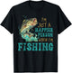 I'm Just A Happier Person When I'm Fishing T-Shirt - T-Shirt | Black