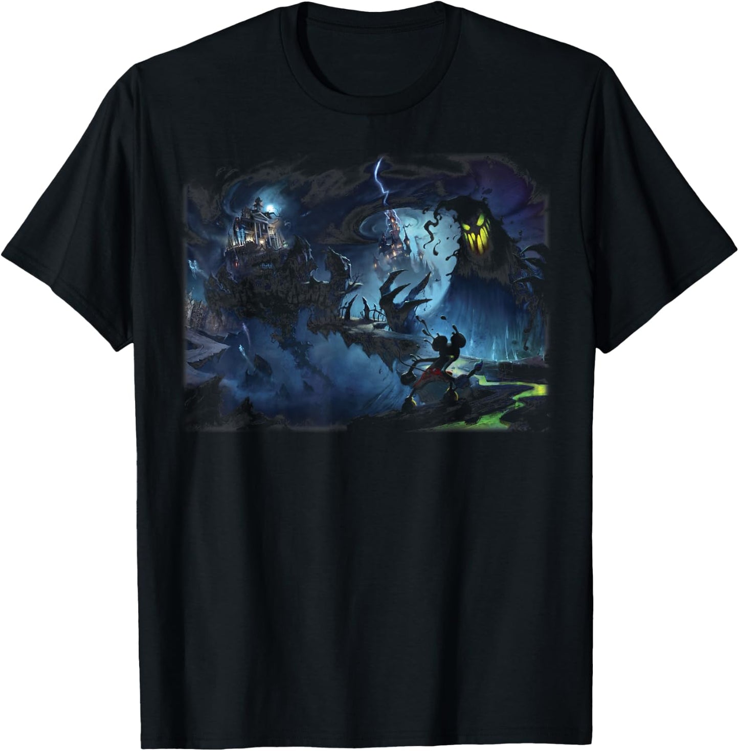 Disney Epic Mickey Game Scene Poster T-Shirt - T-Shirt | Black