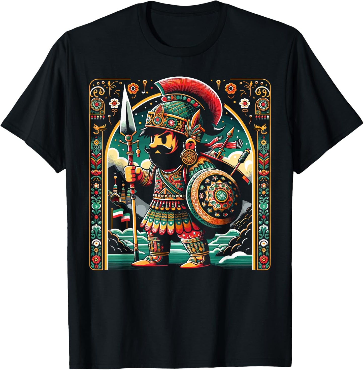 Persian Immortal Achaemenid Empire Persian Warrior T-Shirt - T-Shirt | Black