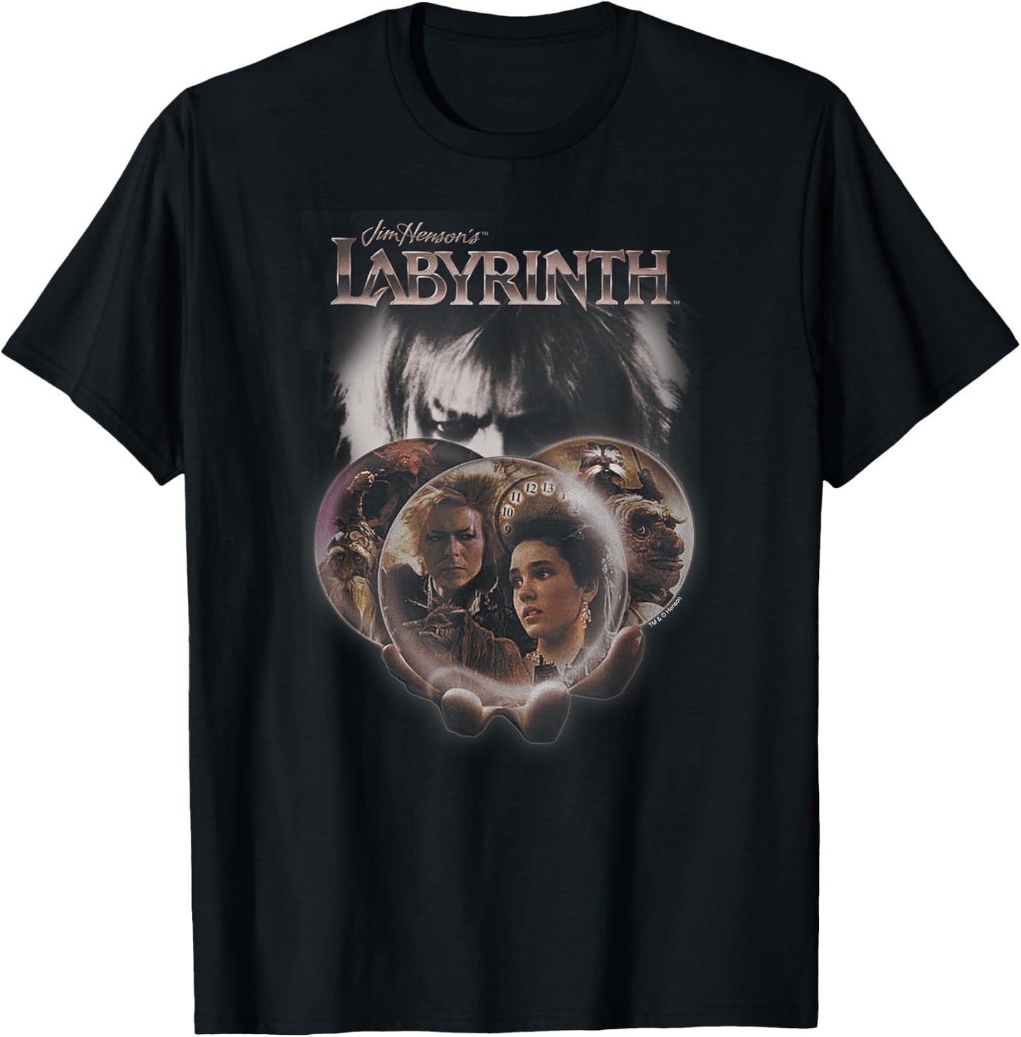 Labyrinth Globes T-Shirt - T-Shirt | Black