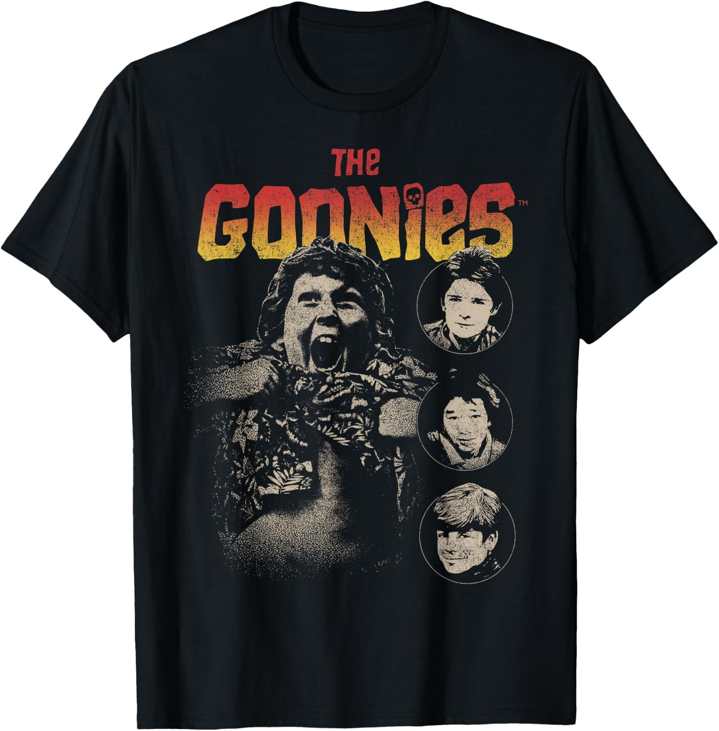 The Goonies Cast Poster T-Shirt - T-Shirt | Black