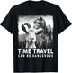 Goat Selfie with Dinosaur, Time Travel Can Be Dangerous T-Shirt - T-Shirt | Black
