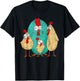 Stupid Looking Crazy Cartoon Chickens Funny T-Shirt - T-Shirt | Black