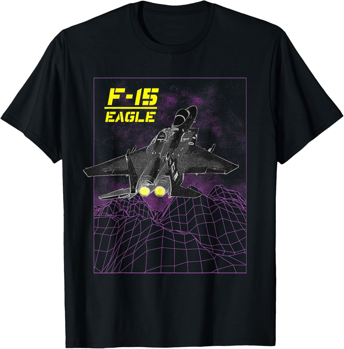 F-15 Eagle Fighter Jet T-Shirt - T-Shirt | Black