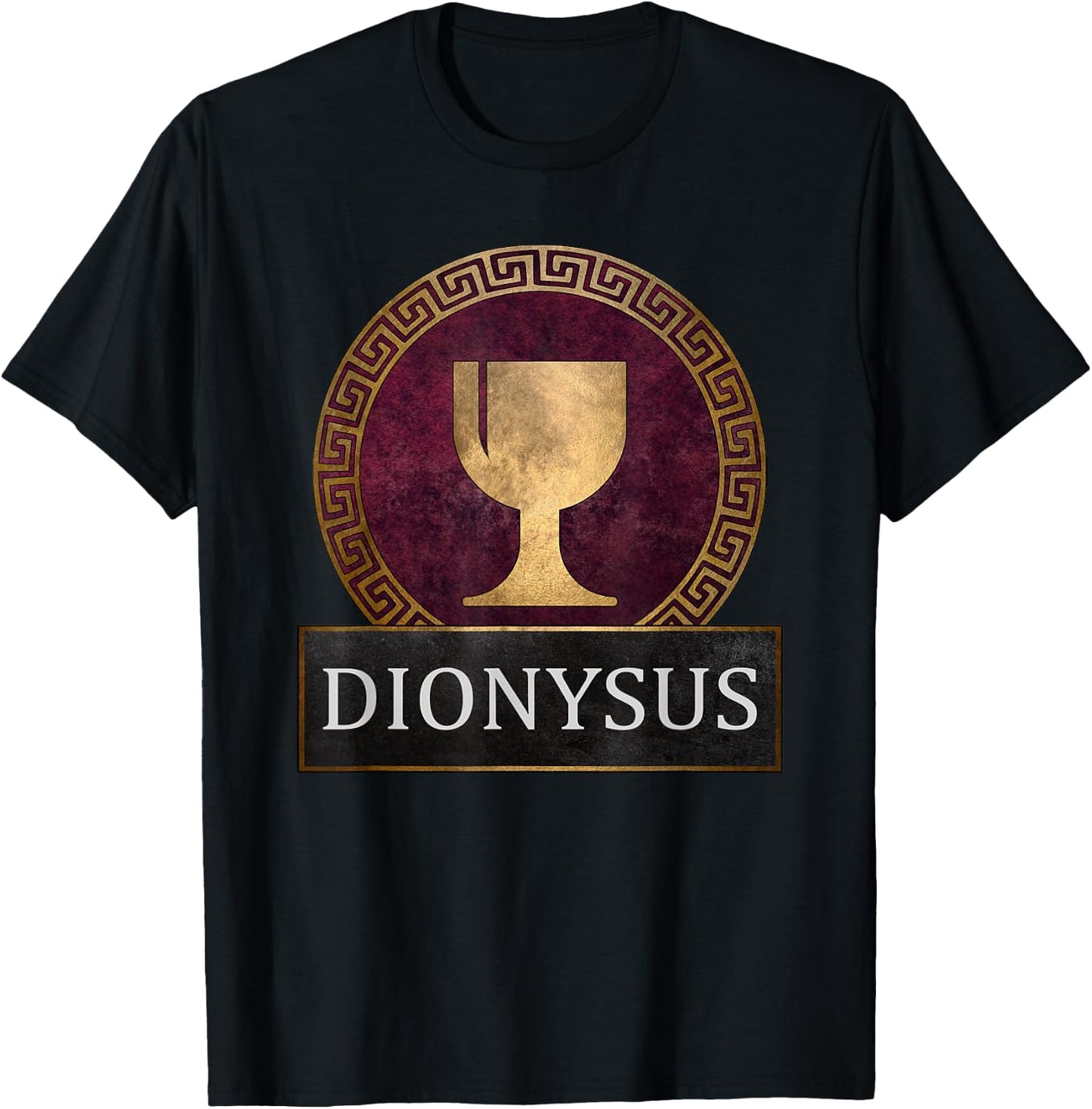 Dionysus Ancient Greek God of Wine Symbol T-Shirt - T-Shirt | Black