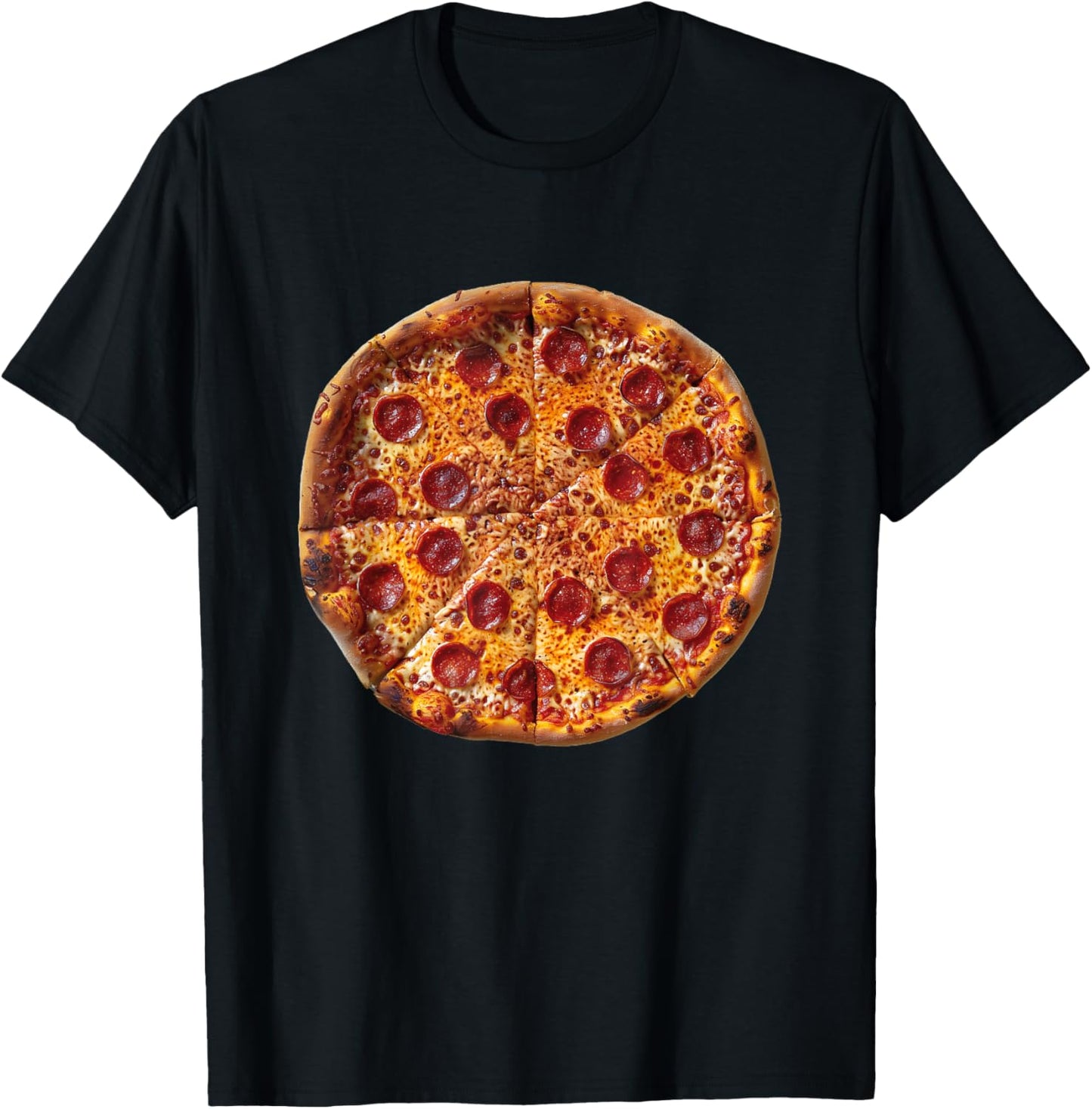Funny Pizza Graphic T-Shirt - T-Shirt | Black