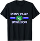 BDSM Pony Play Stallion Gear, Human PonyPlay Fetish Pride T-Shirt - T-Shirt | Black