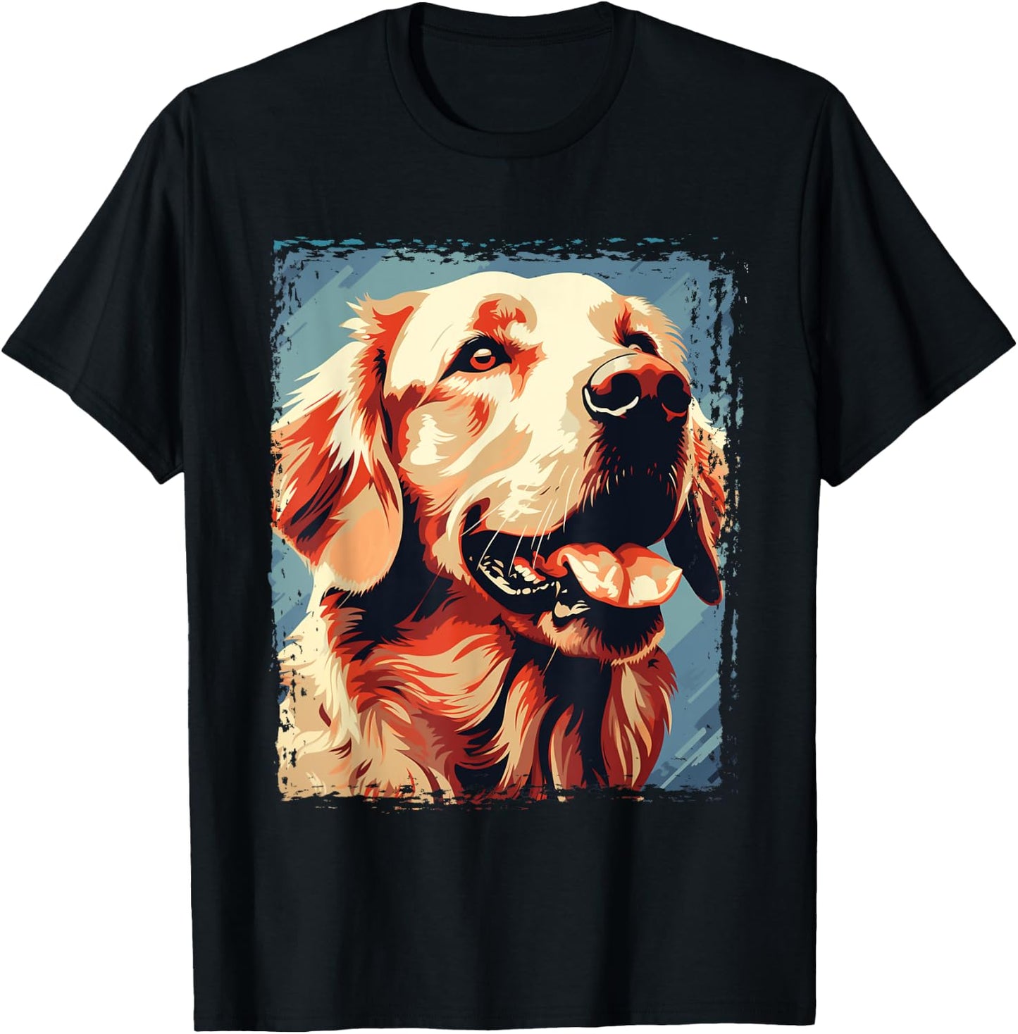 Golden Retriever for Kid Boys Girls Funny Dog Lover T-Shirt - T-Shirt | Black