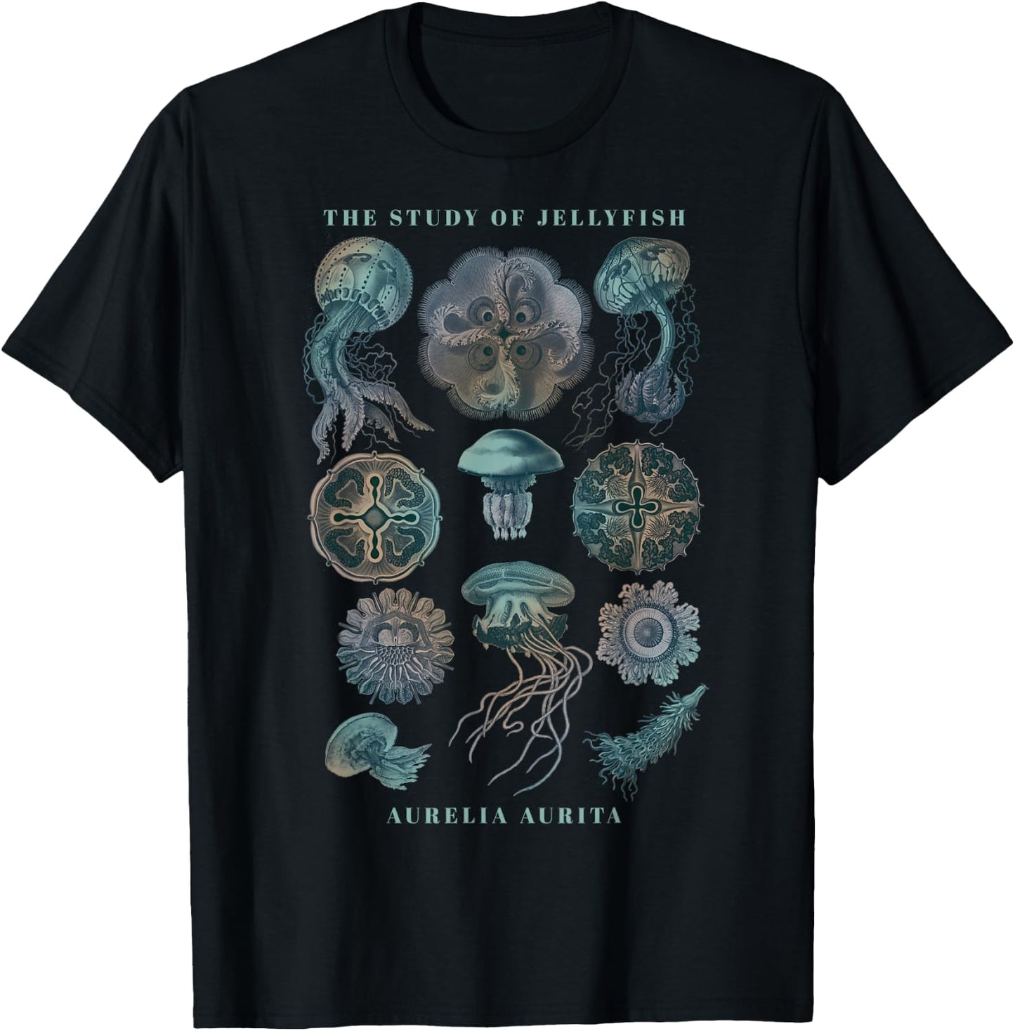 Earth Day The Study of Jellyfish T-Shirt - T-Shirt | Black